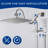 12" All Metal Rainfall Shower Head With Multi-function Handheld Sprayer Combo-126087095