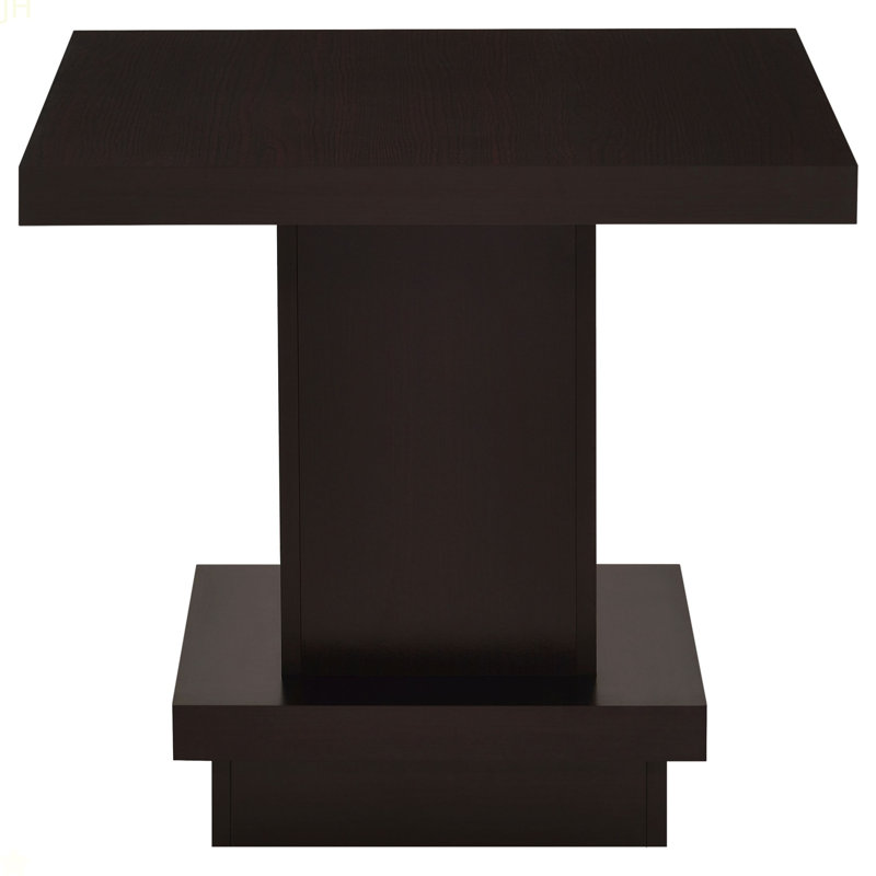 Table de bout à piédestal sur pied cappuccino mbala