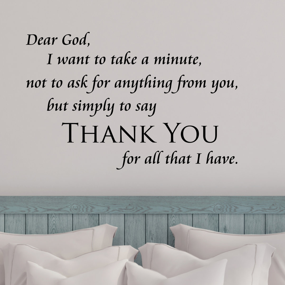 Tynes Text & Numbers Non-Wall Damaging Wall Decal Winston Porter