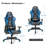 Gymax Adjustable Reclining Ergonomic Faux Leather Swiveling PC & Racing Game Chair-63556133