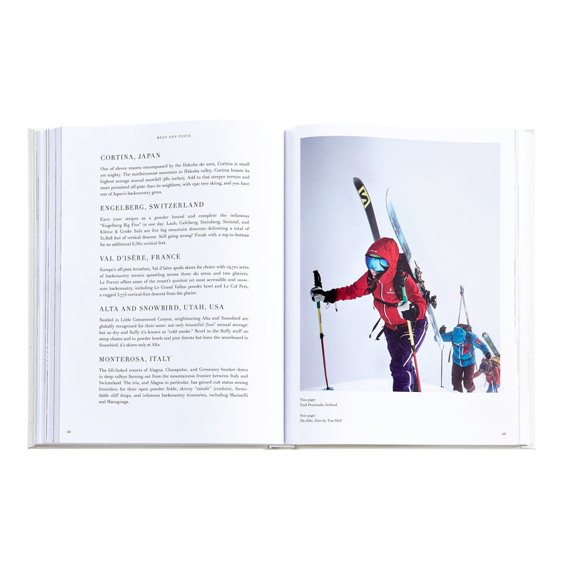 Graphic Image The Ultimate Ski Book, Coffee Table Book, Leather, Ivory