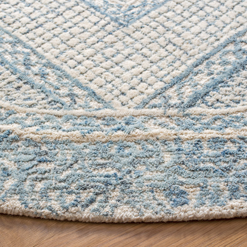 Tapis en laine touffeté à la main Corey, Carré 6 pi
