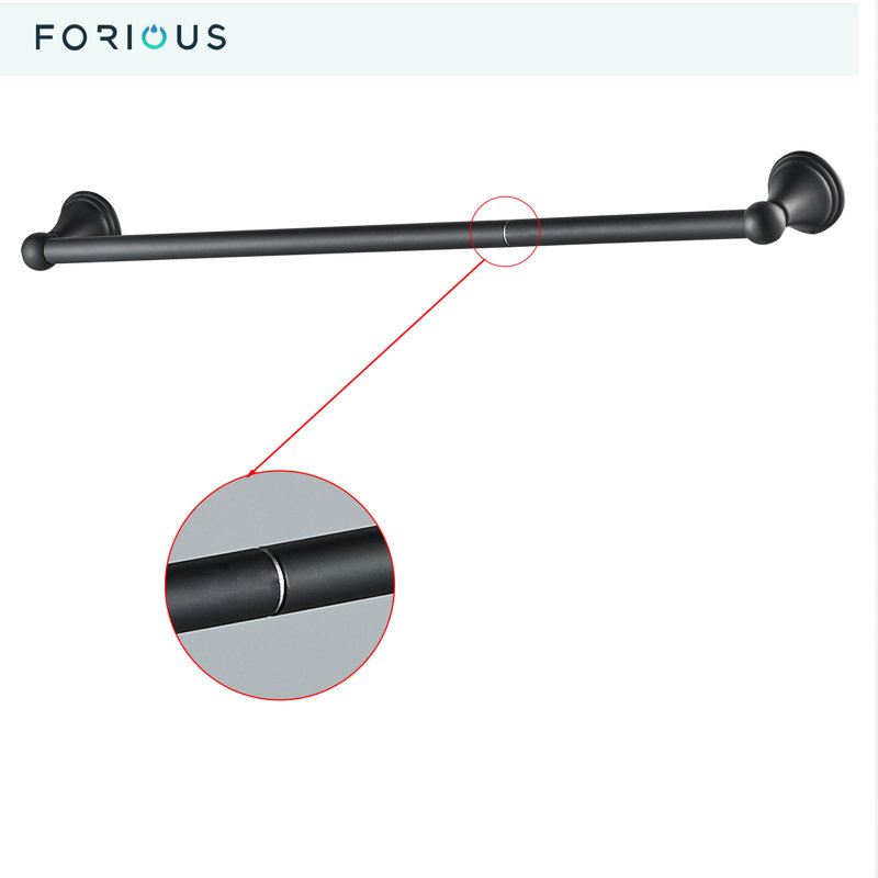 3 - Piece Bathroom Hardware Set, Black