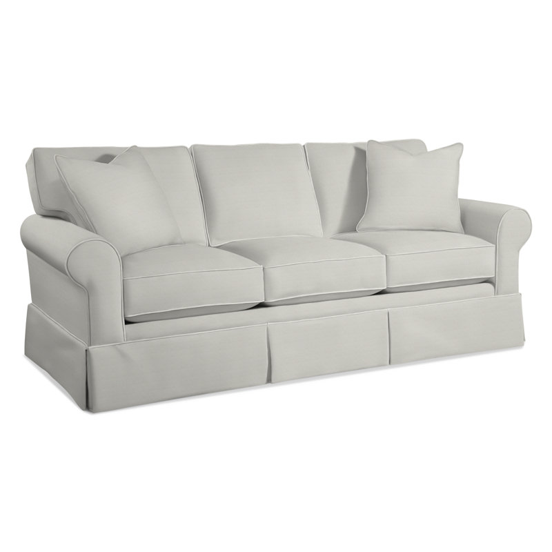 Benton Upholstered 86'' Sofa, Air Dream Mattress, White Linen-Look Performance; 0325-91