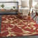 Tapis rouge foncé Feagin
