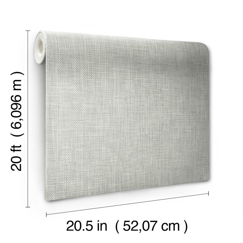 Reed Basket Striped Peel & Stick Wallpaper Roll, Taupe