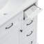 [Vidéo] Meuble-lavabo de 36 po avec lavabo, lavabo en céramique, 2 tiroirs rabattables, charnières de porte à fermeture en douceur, blanc (même SKU: N759P223021K)-930505520