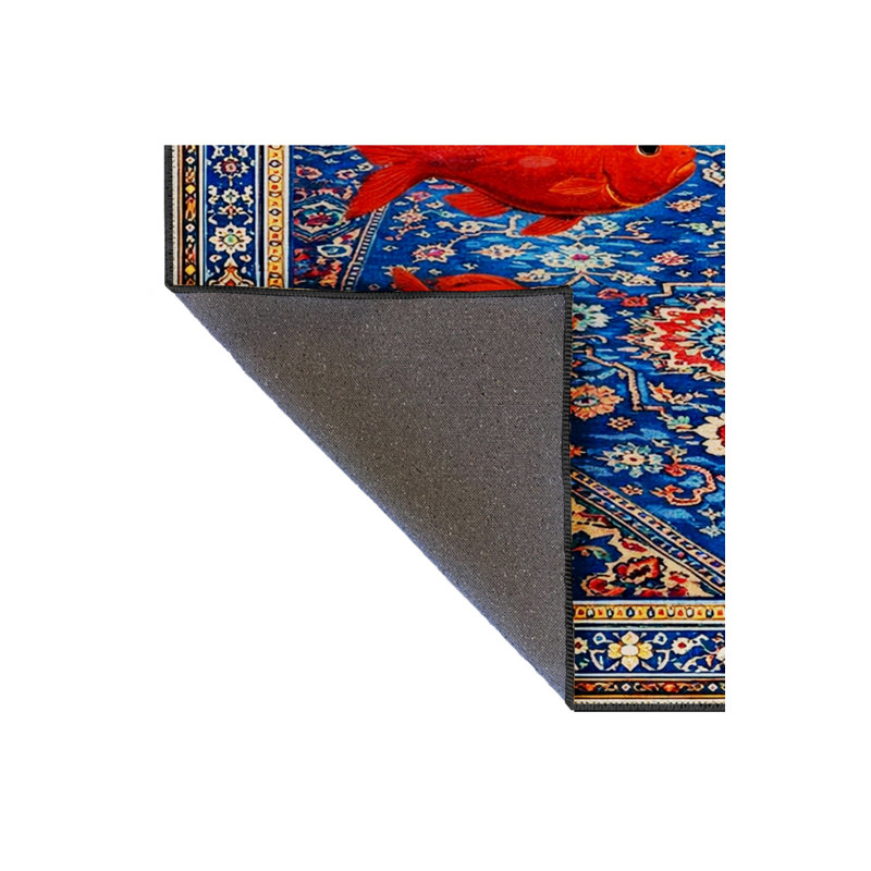Tapis tissé crème à imprimé tigre Mosso, 2' x 2'11"