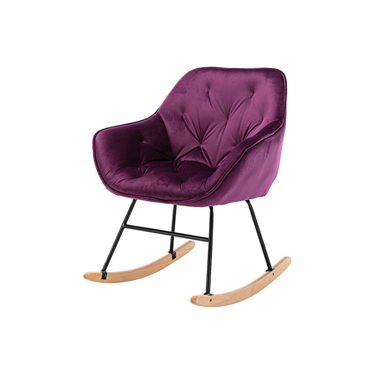 Chaise berçante Dehaan, Mauve