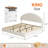 3 Piece Upholstered Bedroom Set And Set Of 9 Nightstands-1713537049-1713537055