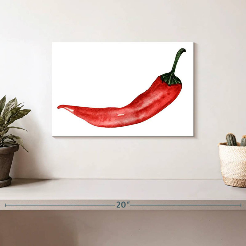 Chili Pepper, 8" H x 12" W
