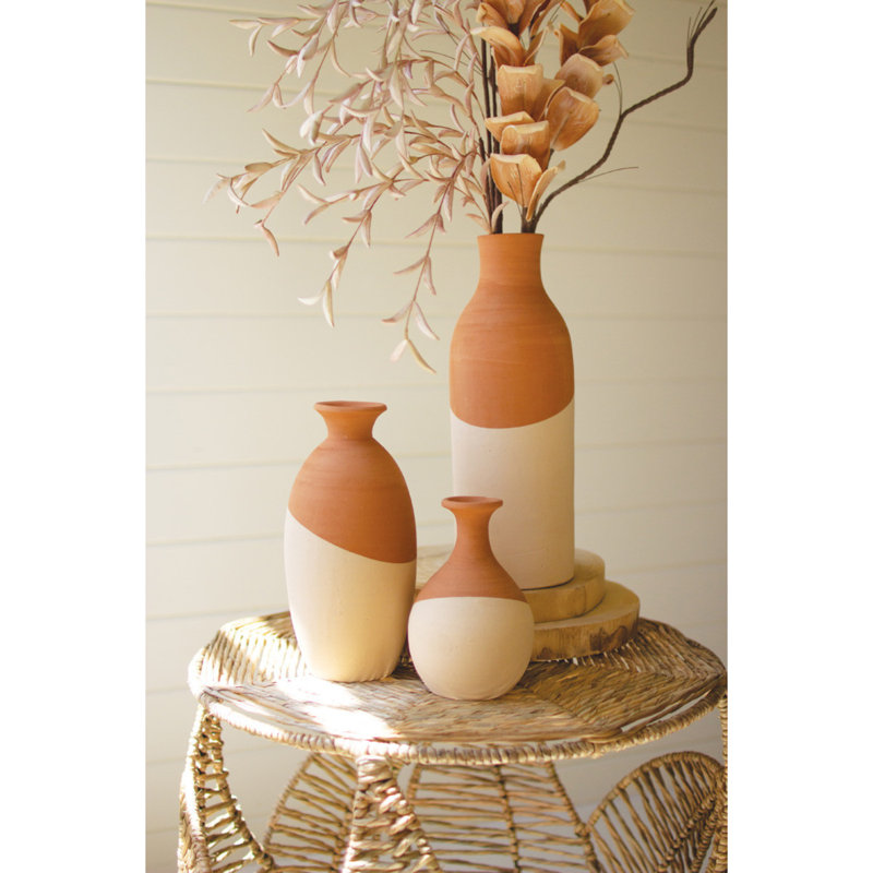 16'' Handmade Clay Table Vase
