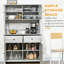 Armoire de rangement, buffet de cuisine avec huche