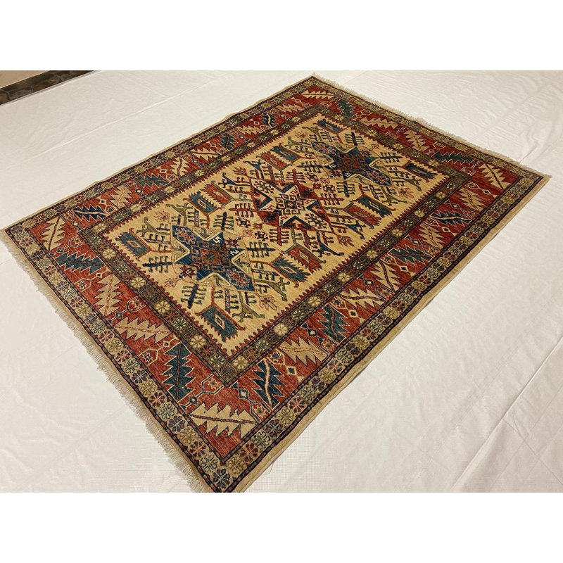 Tapis tribal rétro 5 x 6
