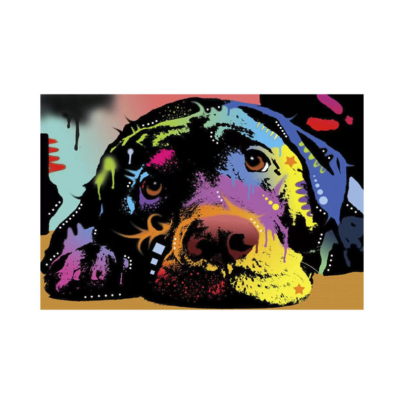 Lying Lab by Dean Russo - Print on Canvas, No Frame, 20.32 cm H x 30.48 cm W
