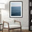 «Abstract Blue Horizon», reproduction de photo encadrée-1132785723-1132785724