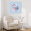 Aquarelle rose, fleurs abstraites, art délicat contemporain, nature-129005327