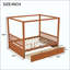 Lit à baldaquin en bois avec tiroirs de rangement-710837388-710837389