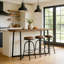 Rectangular Wood Top Dining Table