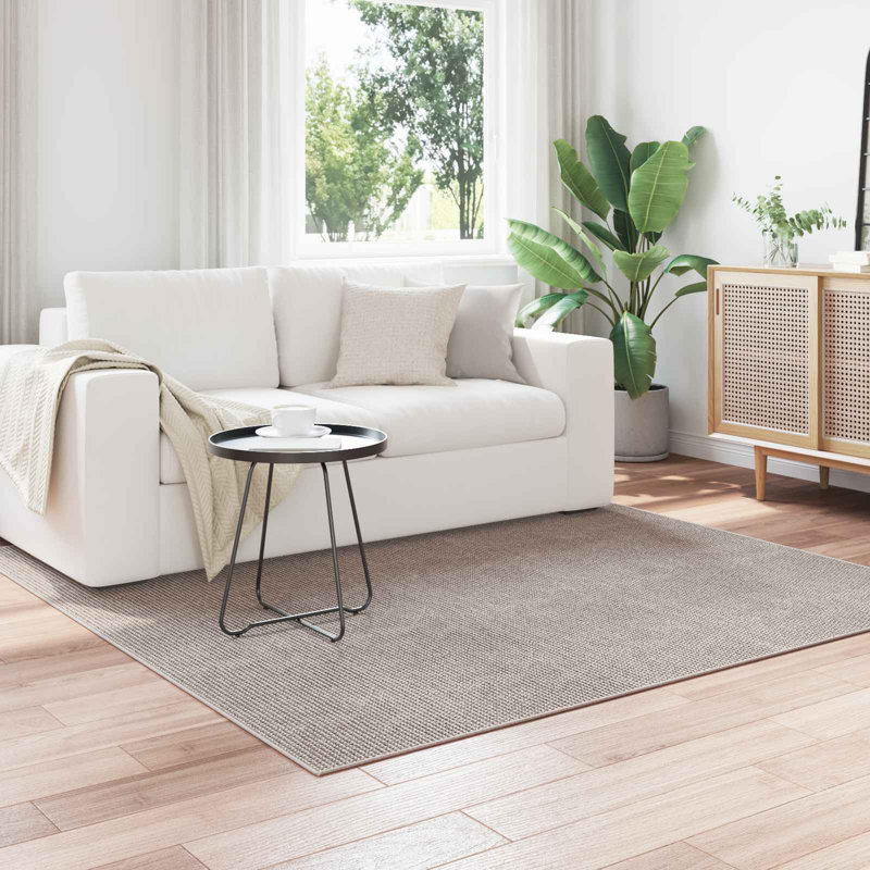Modern Indoor Rug, Cream/Taupe, Square 200 cm