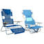 Fauteuil inclinable Ostrich 3N1 et chaise de plage confortable pour dames, bleu