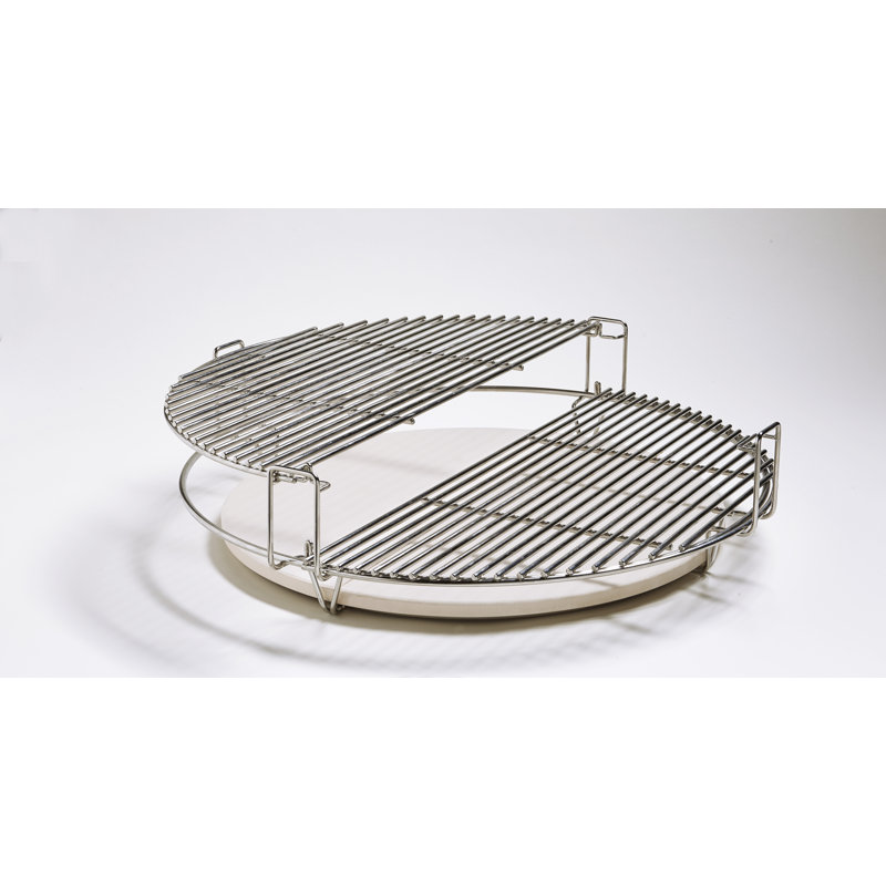 24" BigJoe Charcoal Grill with Side Shelves, Red