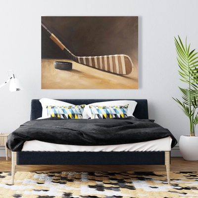Bâton et rondelle de hockey - Décorations sur toile illustratives de saisons