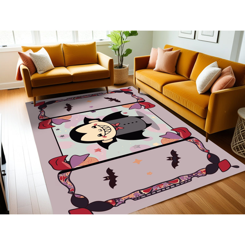 Tapis de Noël lavable The Holiday Aisle®, Rectangulaire 8 pi x 10 pi
