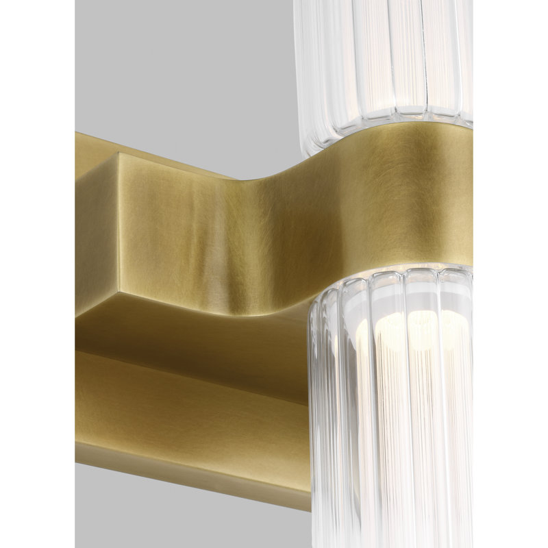 Langston 1 - Light LED Bath Sconce, Plated Brass