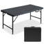 Table de fête de pique-nique pliante et multifonctionnelle noire 4 pi, 1 pièce par boîte
