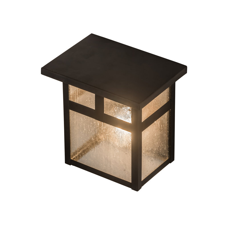 Youngblood Wall Light, Clear Seedy, Oil Rubbed Bronze