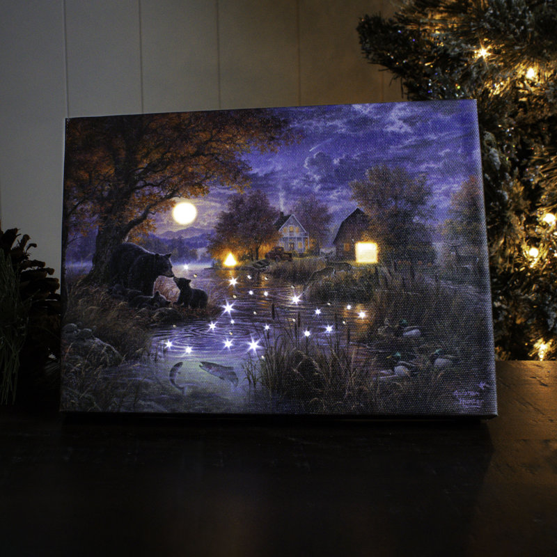 Mini toile de fond de chevalet noir 8x6 Black Bear Farms