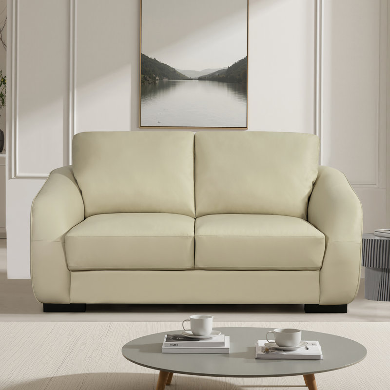 Allysa 3 Seater Faux Leather Sofa, 2, Brown