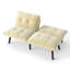 Cream Convertible Folding Modern Sofa Bed-1389309682