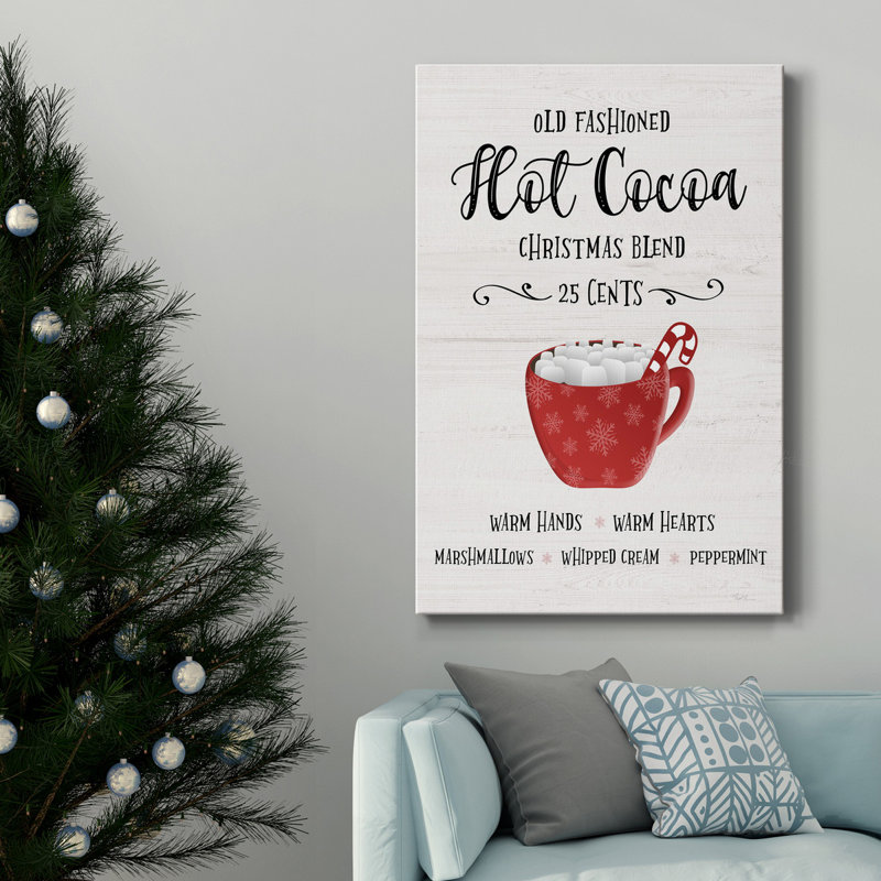 " Old Fashioned Hot Chocolate ", 18" H x 12" W x 1" D