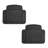 Trimmable ClimaProof Non-Slip Rubber Floor Mats With Footprint Design Full Set