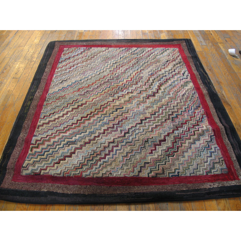 Handmade Wool Geometric Area Rug