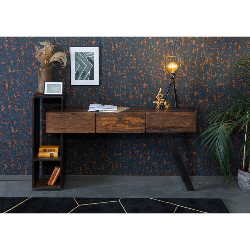 160cm Solid Wood Top Console Table