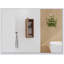 Armoire latérale de salle de bain 12 po avec portes à fermeture en douceur et fixation flottante pour des solutions de rangement modernes