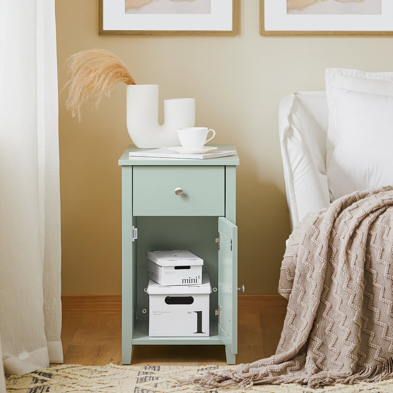 81cm W Manufactured Wood Bedside Table