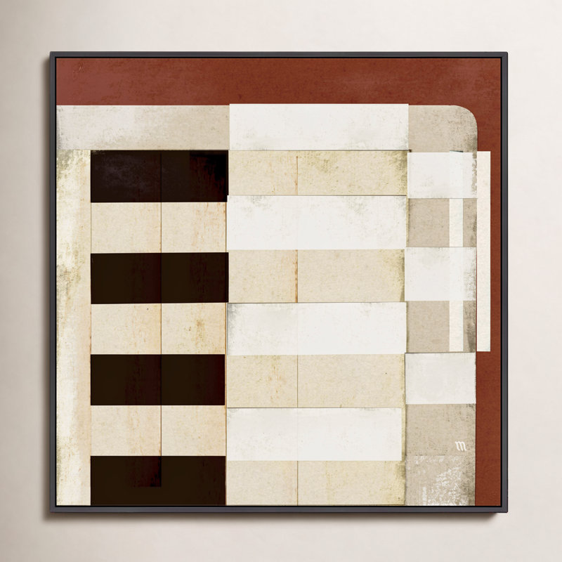 City Scape 3 by Marco Marella for Studio M - Framed Wall Art, Framed Print Canvas without Mat, 30" H x 30" W, Black