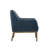 Gilmore Faux Leather Armchair - Blue-817979707