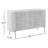 Carmela White Marble & Mango 6-Drawer Dresser