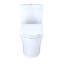 TOTO® Aquia® IV Two-Piece Elongated Dual Flush 1.28 and 0.9 GPF Universal Height Toilet with CEFIONTECT®, WASHLET®+ Ready, Cotton White-124885491
