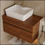 Petit meuble-lavabo flottant 31,5 "avec lavabo