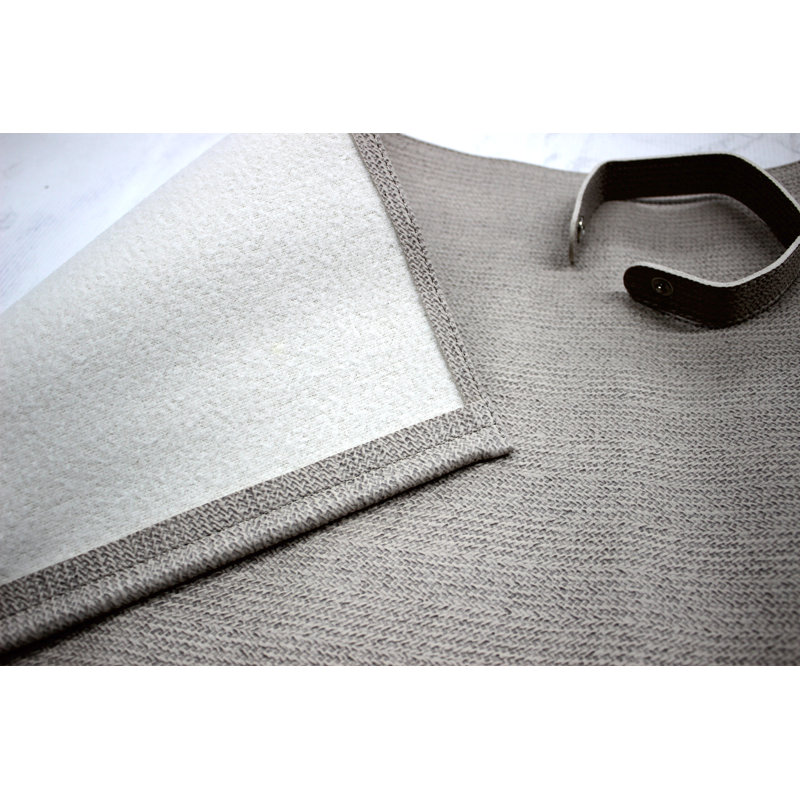 Tischläufer beige gemustert 150 cm lang beschichtet