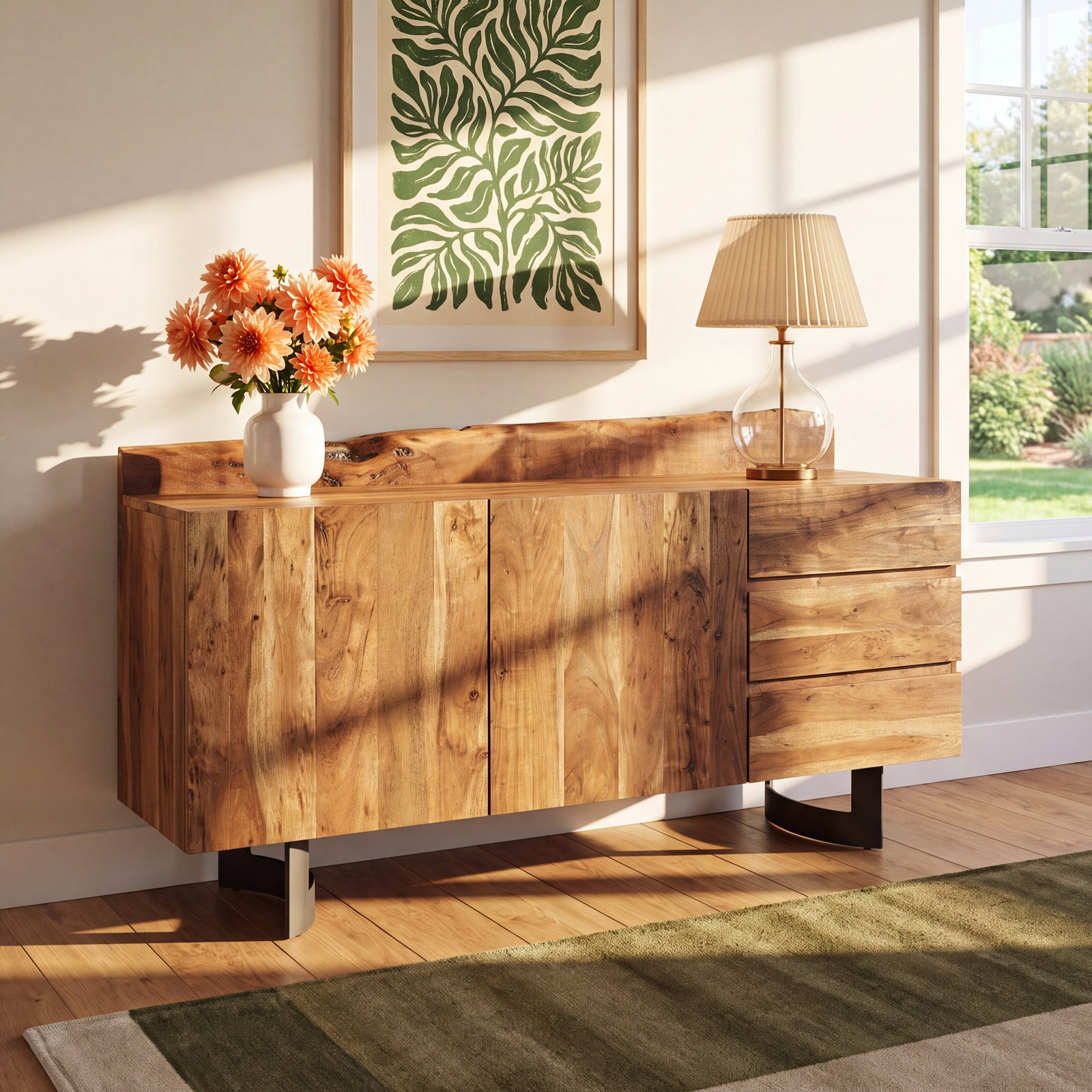 Burnell Acacia Sideboard