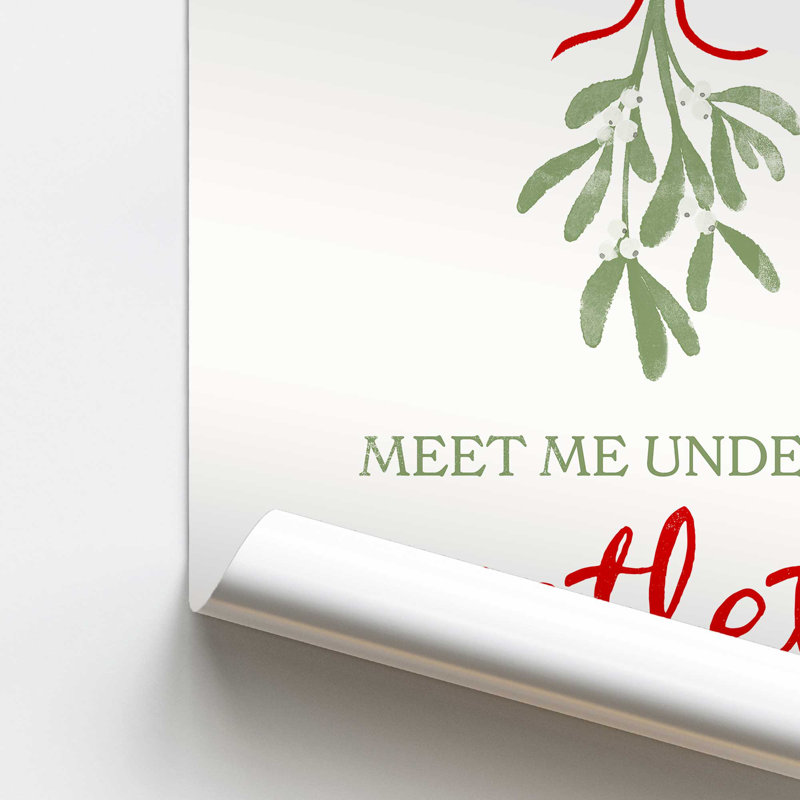 Festive Mistletoe I Print, Sans cadre, papier, H 16 po x l 20 po