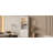 78.75''H 4-Tier Display Shelf, With 5-Colors Dimmable Ceiling Light, Freestanding Farmhouse Bookcases With Storage & Doors, Bookshelf With Adjustable Glass Shelves For Home & Office - White-1883354810