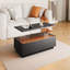Table basse moderne à 2 tiroirs de 47,2 po à DEL moderne-1714694742